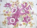 Very Pretty Handkerchief Hanky Purple Orchids