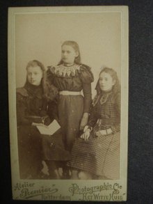 Victorian Cabinet Photo 3 Young Girls