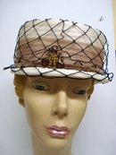 Elegant Ladies Hat with Rhinestone Brooch