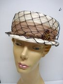Elegant Ladies Hat with Rhinestone Brooch