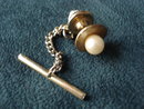 Pearl Tie Pin Tack - Cultured Pearl