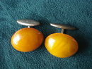 Amber Cuff Links