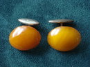 Amber Cuff Links
