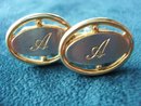 Vintahe Cuff Links Monogram A