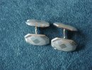 Antique Cuff Links Silver Tone