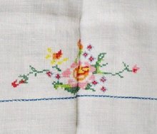 Embroidered Tea Tablecloth