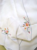 Embroidered Tea Tablecloth