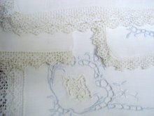 Set of 4 Napkins Lace / Cutwork/ Embroidery