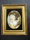 Miniature Reverse Painted Picture