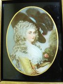 Miniature Reverse Painted Picture