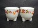 Special Footed Vintage Egg Cups Pair Made in France