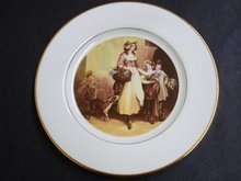 Limited Edition Plate Victorian Era Scene