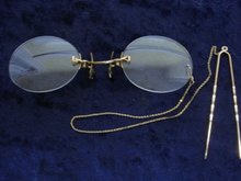 Museum Quality Victorian Prince Nez Eyeglasses
