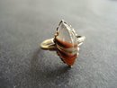 10K Gold Ring Ribbon Agate