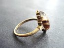 10K Gold Ring Ribbon Agate
