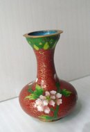 Very Pretty Miniature Cloisonne Vase