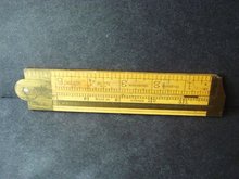 Lufkin Folding Rule Boxwood / Brass No 372