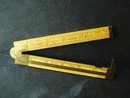 Lufkin Folding Rule Boxwood / Brass No 372