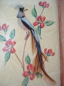 Folk Art Picture Water Colour / Feathers