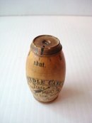 Figural Needle Case Barrel