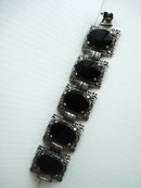 Chunky Antique Bracelet Silver tone