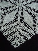 Geometric Style Doily Hand Made Lace