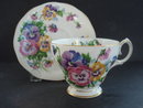 Teacup and Saucer Set by Queen Anne England