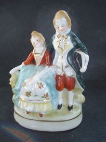 Antique Double Figurine
