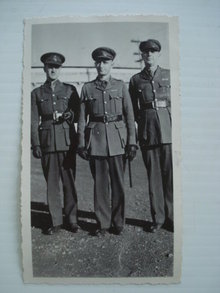 1940 Real Photo Officers in Uniform