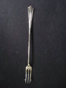 Silver Condiment Fork Long Handle