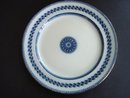 Art Deco Plate Flow Blue