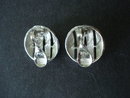 Clip Earrings by Monet Silver Tone