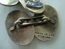 W R C N S STERLING CUFF LINKS