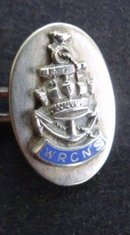 W R C N S STERLING CUFF LINKS