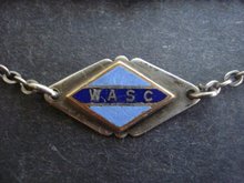 Sterling W A S C Bracelet Signed 1945