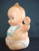 Figural Saving Bank Cute Celluloid Baby Boy