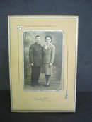 1945 Photo Soldier and Young Lady