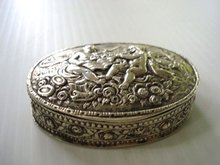 Sterling Oval Box