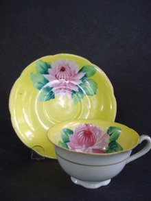 Beautiful Vintage Cup and Saucer Hand Decorated