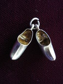 Sterling Silver Charm Holland Shoes 3D