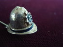 3D Sterling Nuvo Charm Firemans Hat