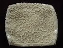 Exquisite French Beaded Vintage Bag Purse Ivory Colour Made in France