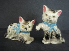Figural Kittens Salt and Pepper Shakers