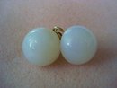 Fantastic Vintage Earrings Moonstone Like Clip Style