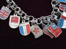 Unique Charm Bracelet International Flags