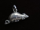Charming Silver Mouse Charm