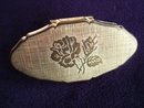 Vintage Lipstick Holder Golden Rose