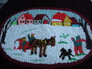 Oval Hooked Mat