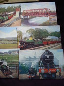 6 Colored Postcards of Smallest Railway