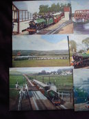 6 Colored Postcards of Smallest Railway